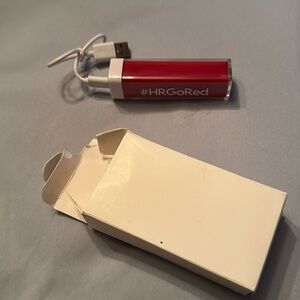Phone portable charger red usb